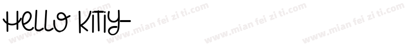 hello kitiy字体转换